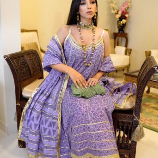 Lilac Anarkali