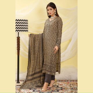 Golden Brown Ajrak