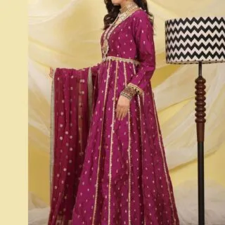 Magenta Anarkali