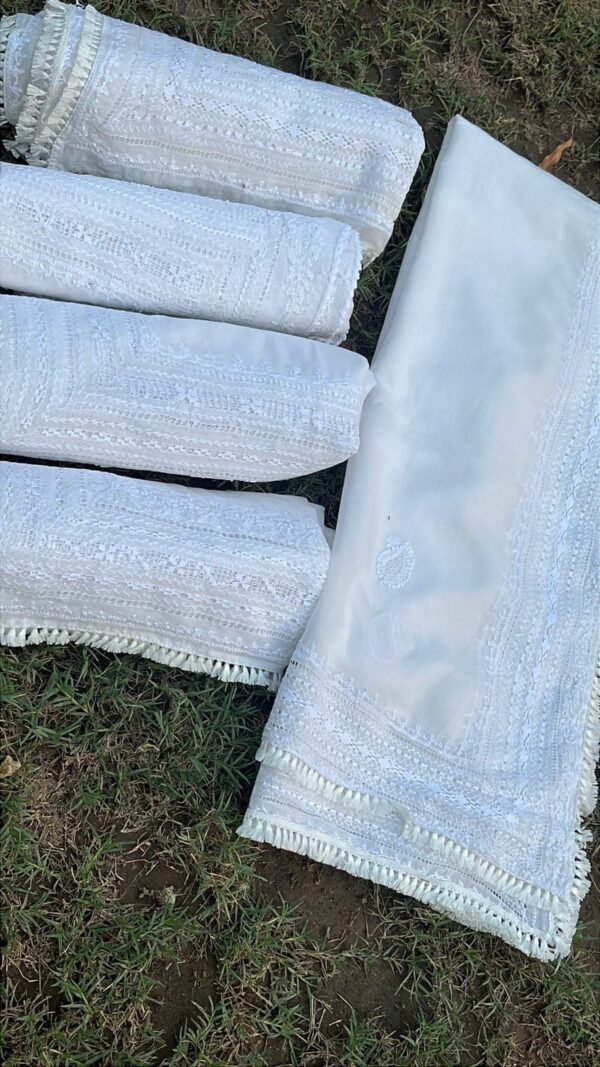 ✨ White Tatkashi Soft Lawn with Hand Embroidery – Now Available! ✨