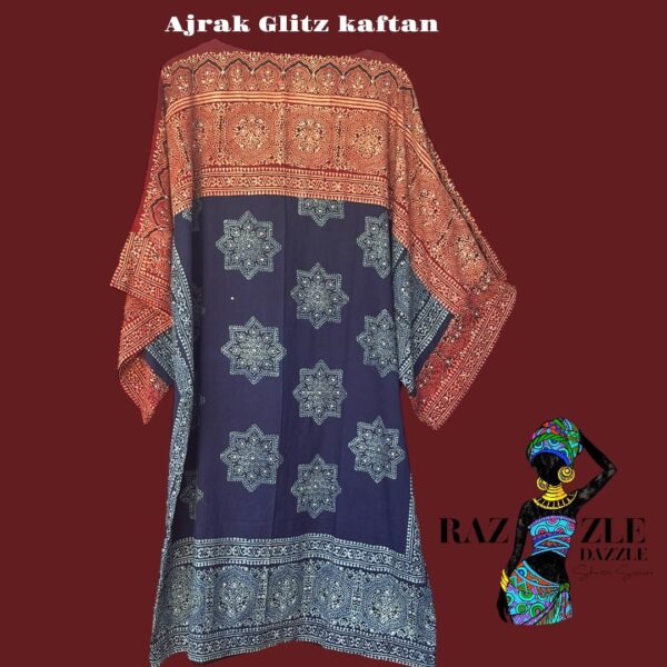 ✨ Ajrak Glitz Kaftan ✨