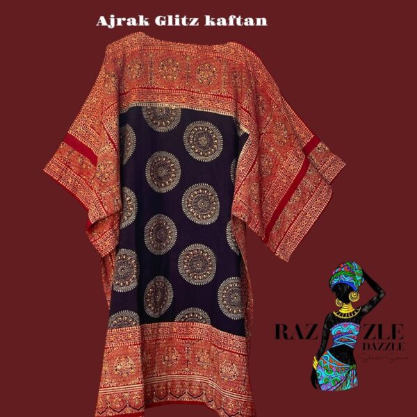 ✨ Ajrak Glitz Kaftan ✨