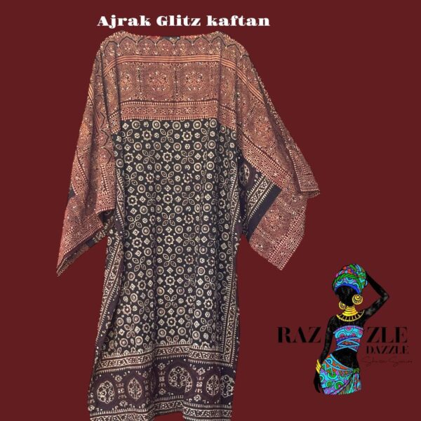 ✨ Ajrak Glitz Kaftan ✨