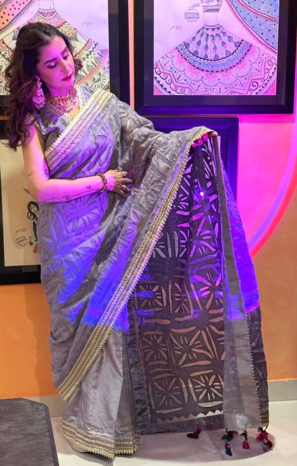 Lilac Saree